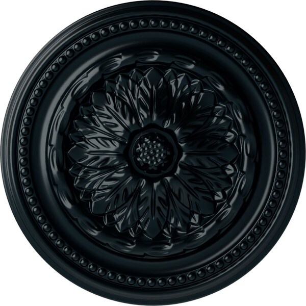 Ekena Millwork Chester Ceiling Medallion (Fits Canopies up to 2 1/4"), Hnd-Painted Night Shade, 15 3/4"OD x 1 7/8"P CM15CHNSF - main